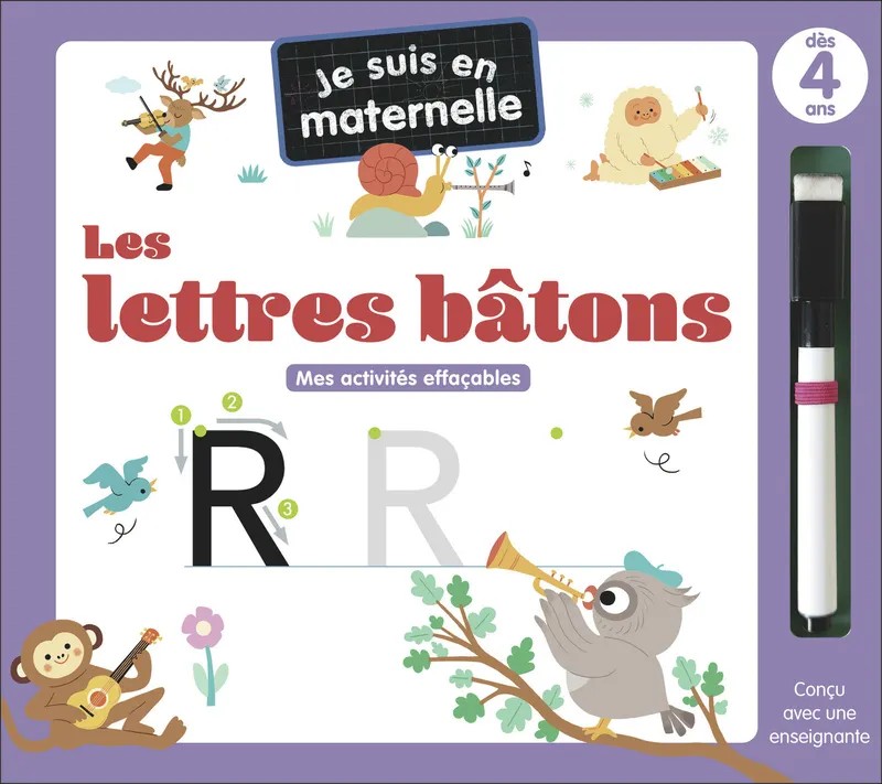 Je suis en maternelle - Les lettres bâtons