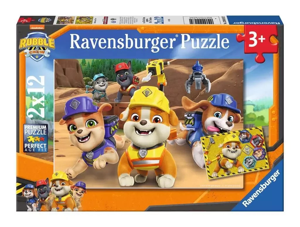 [041689] Puzzle 2 × 12 pièces : L’équipe en action !