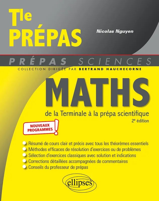Maths de la Tle à la prépa scientifique - Nouveaux programmes