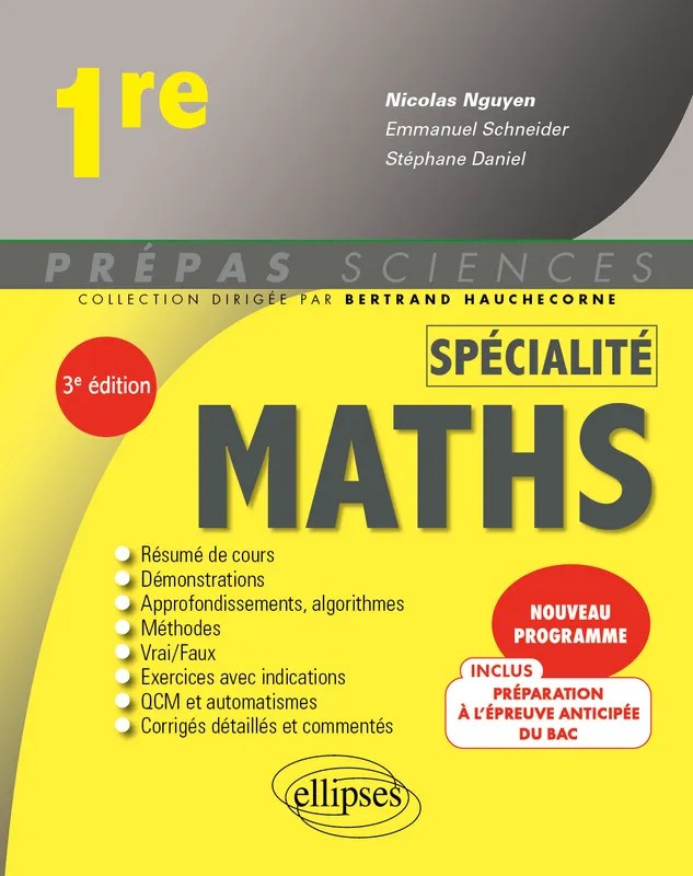 Spécialité Mathématiques - 1re
