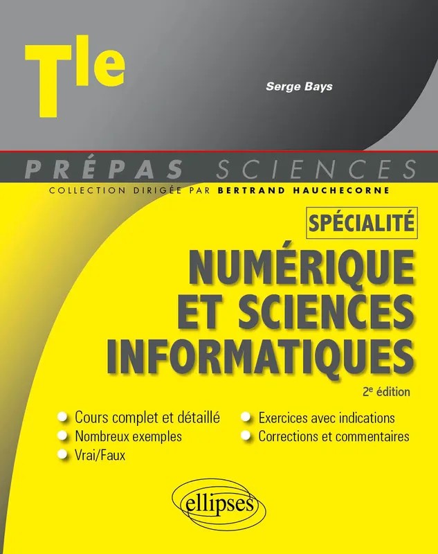 Spécialité Numérique et sciences informatiques - Tle
