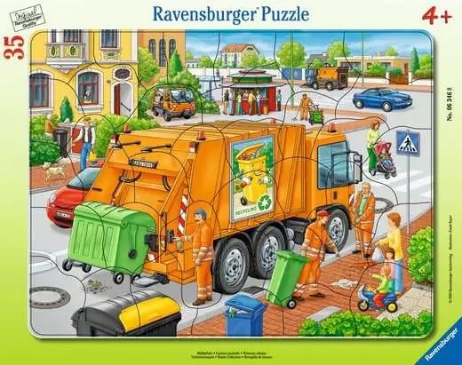 [063468] Puzzles Enfants 35 pièces - Camion poubelle