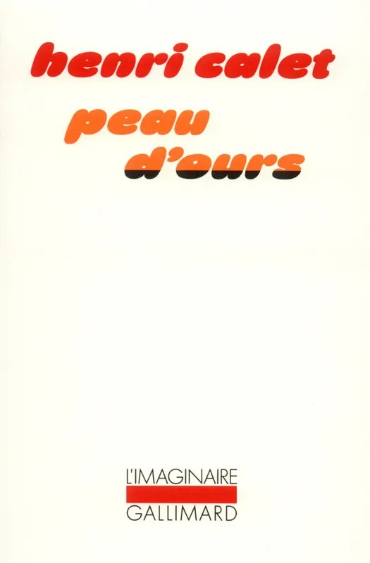 Peau d'ours: Notes pour un roman