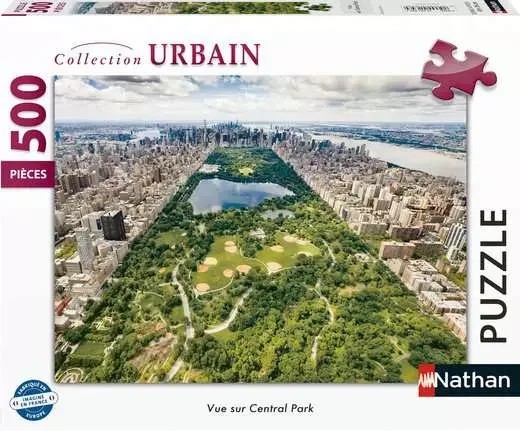 [016564] Nathan - Puzzle Adulte - Puzzle 500 pièces - Vue sur Central Park - Adultes et enfants dès 12 ans - Puzzle de qualité supérieure - Collection Urbain