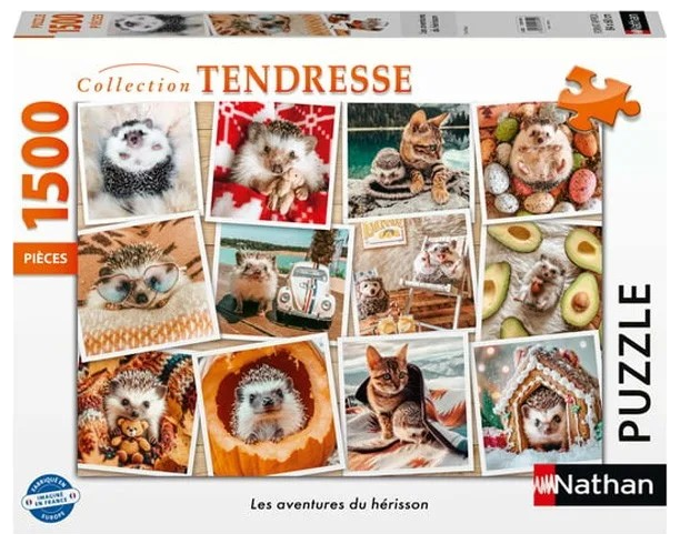 [016199] Puzzle 1500 pièces : Les Aventures du Hérisson