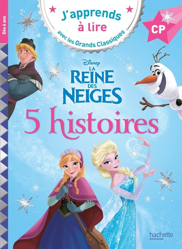 DISNEY - 5 HISTOIRES CP REINE DES NEIGES