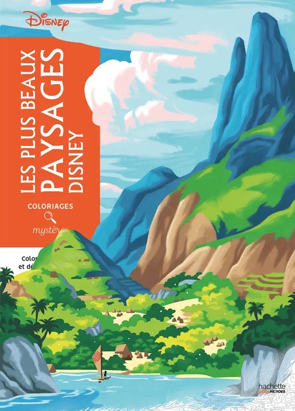 Coloriages mystères Disney - Les plus beaux paysages Disney : Colorie les chiffres et découvre l'image