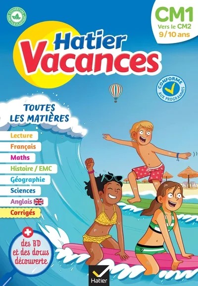 [8293422] Cahier de vacances 2026 - Hatier vacances - Du CM1 vers le CM2 9/10 ans - pour réviser son année dans toutes les matières