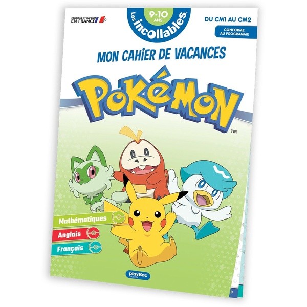 [6560990] Cahier de vacances Pokémon 2026 - Du CM1 au CM2