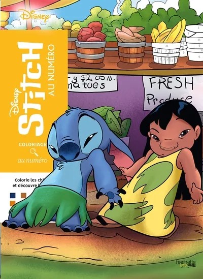 [8512975] Coloriages au numéro - Stitch - Colorie les chiffres et découvre l'image