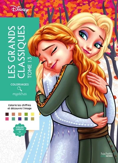 [7623824] Coloriages mystères Disney - Grands classiques Tome 13 - Colorie les chiffres et découvre l'image