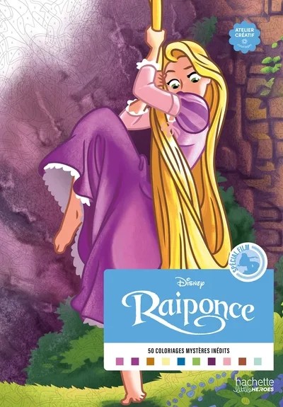 [3001739] Coloriages mystères spécial film - Raiponce - Colorie les chiffres et découvre l'image
