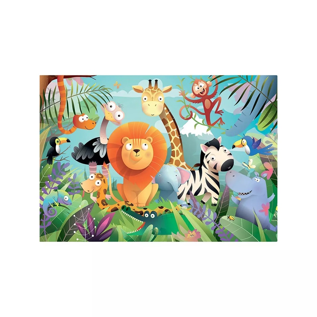 Puzzle 2 x 24 pièces - Animaux sauvages