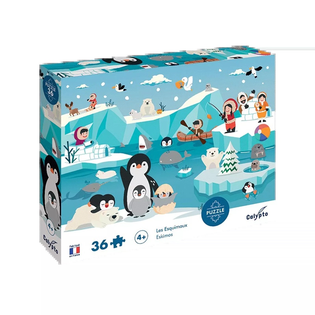 Puzzle 36 pièces - Les Esquimaux
