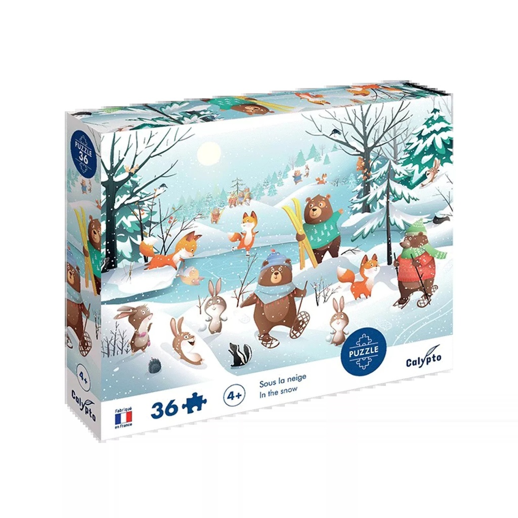 Puzzle 36 pièces - Sous la neige