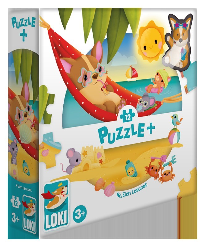 Puzzle+ : LOKI à la Plage (12 Pcs)