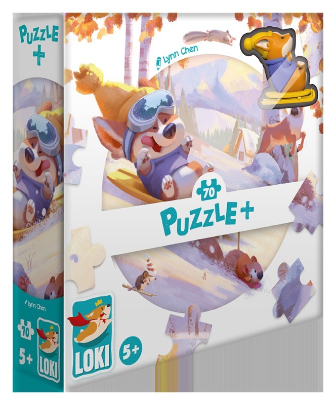 Puzzle+ : LOKI fait de la luge (70 Pcs)