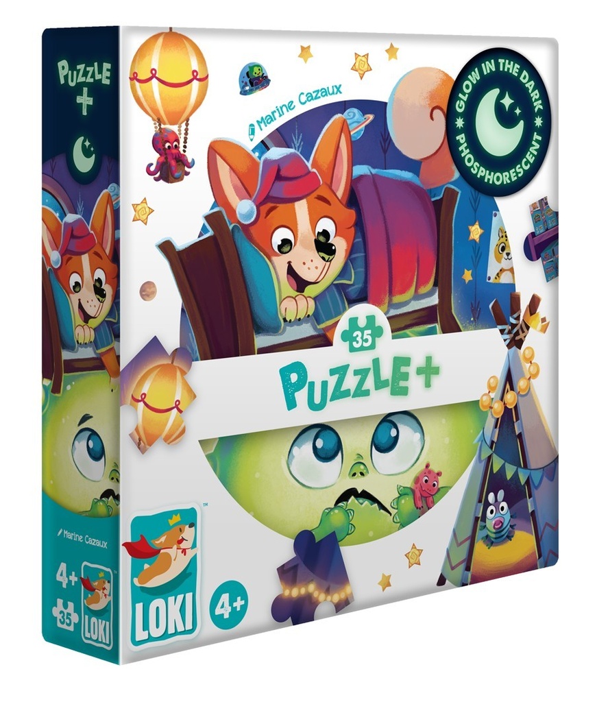 Puzzle+ PHOSPHO : Loki et le Monstre sous le Lit (35 pcs)