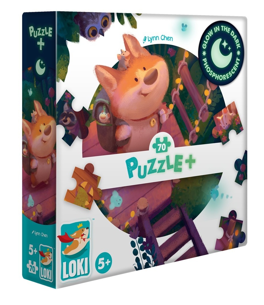 Puzzle+ PHOSPHO : Loki explore la Cabane (70 pcs)