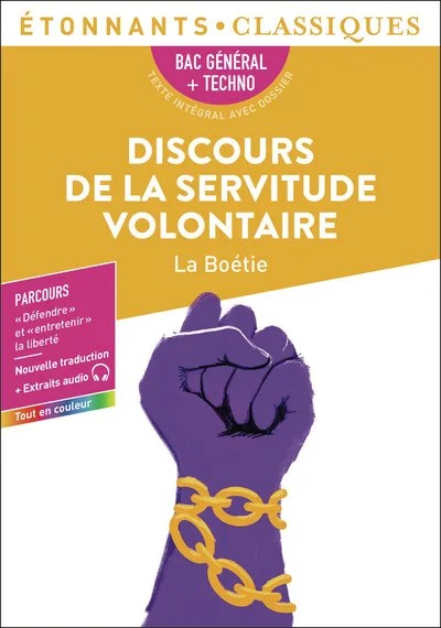 [S57110] Discours de la servitude volontaire - Bac 2027