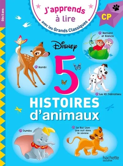 [4239282] Disney - 5 histoires d'animaux CP
