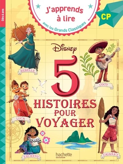[5820082] Disney - 5 histoires pour voyager - CP