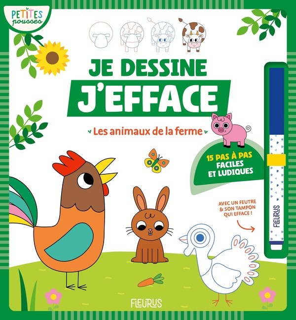 [FS00987] Je dessine j'efface - Les animaux de la ferme