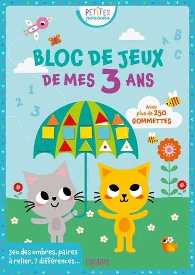 [FS84454] Le bloc de jeux de mes 3 ans avec des gommettes