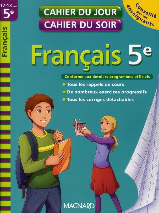 2010 CAHIER JOUR SOIR FRANCAIS 5E