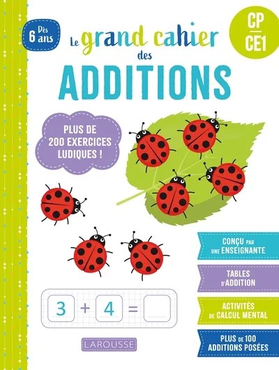 [7763187] Le grand cahier des additions - CP/CE1
