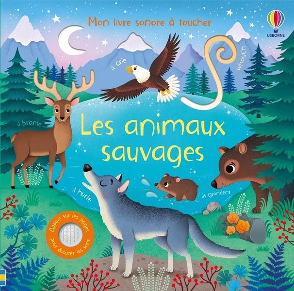 [766207] Les animaux sauvages - Mon livre sonore à toucher - Dès 1 an