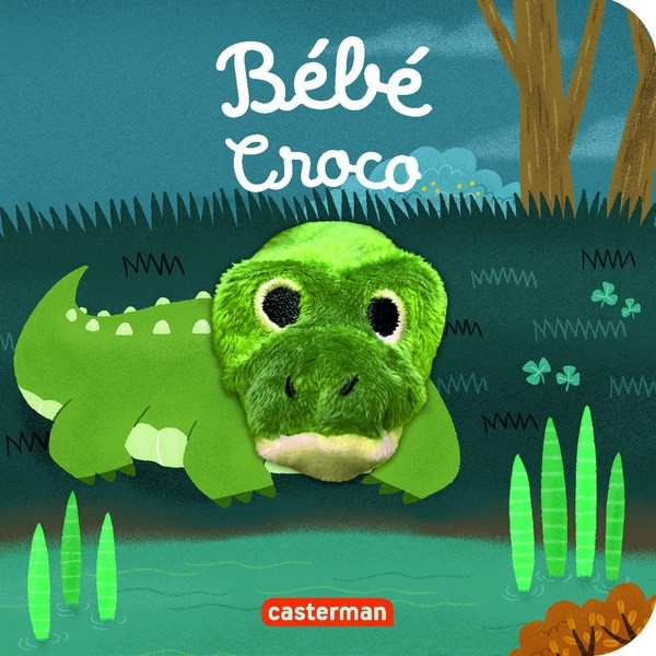 [C28422] Bébé croco - Livre marionnette pour bébé - dès 3 mois