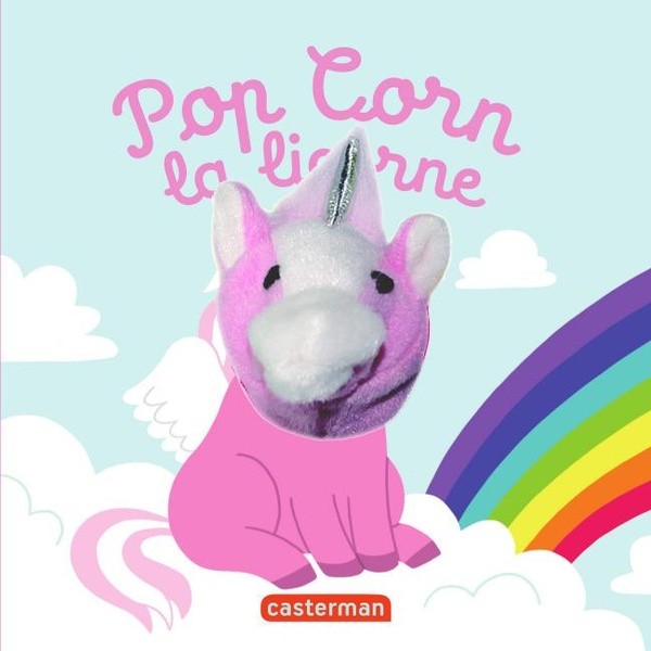[837848] Pop Corn la licorne - Livre marionnette pour bébé - dès 3 mois