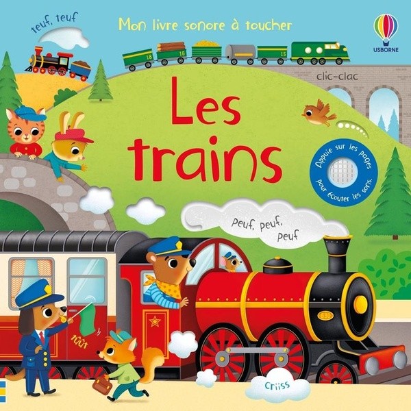 [997858] Les trains - Mon livre sonore à toucher - Dès 1 an