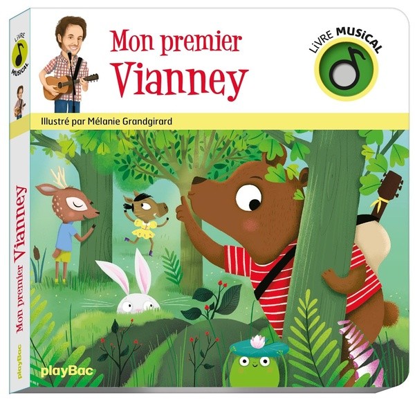 [5159731] Livre musical - Mon premier Vianney - Livre sonore avec 5 puces