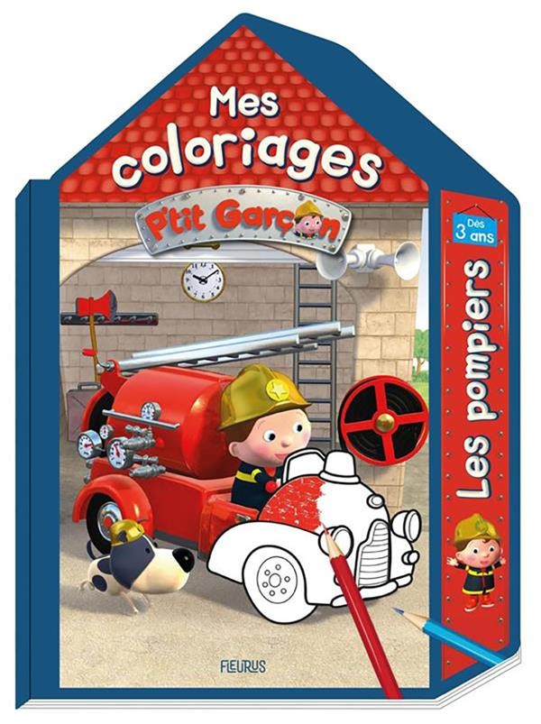 [FS93180] Mes coloriages P’tit Garçon - Les pompiers