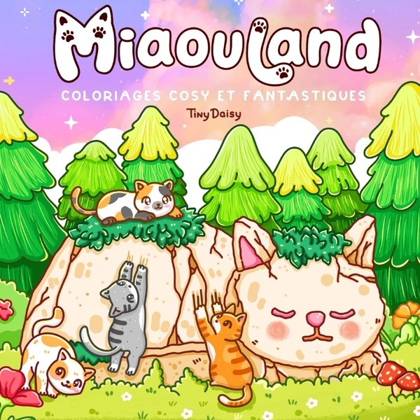 [2166830] Miaouland : coloriages cosy et fantastiques