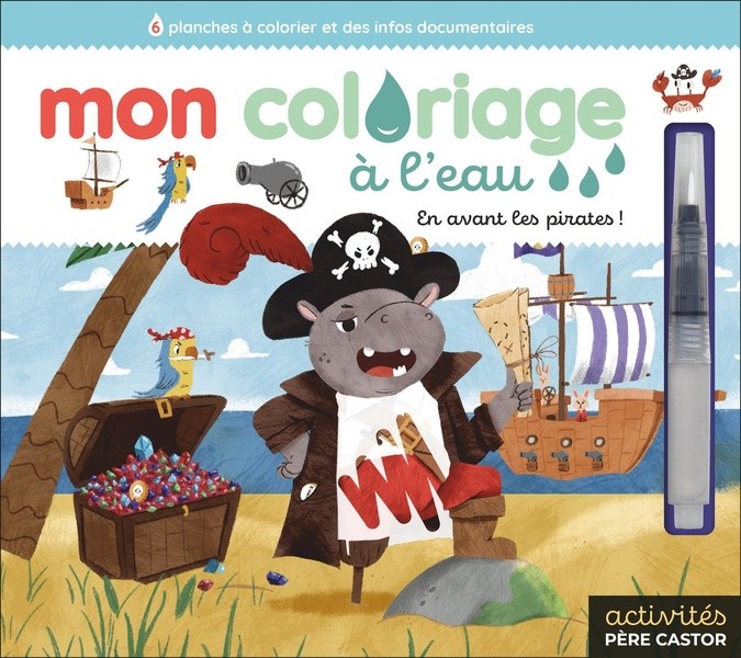 [S57271] Mon coloriage à l'eau - En avant les pirates !