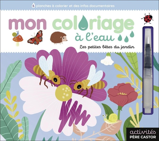 [S57273] Mon coloriage à l'eau - Les petites bêtes du jardin