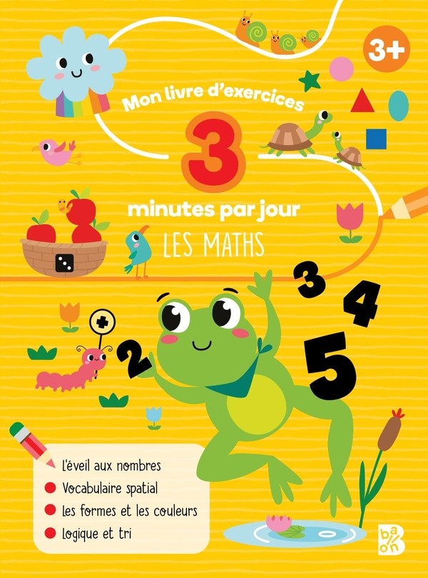 [2845987] Mon livre d'exercices - 3 minutes par jour - Les maths