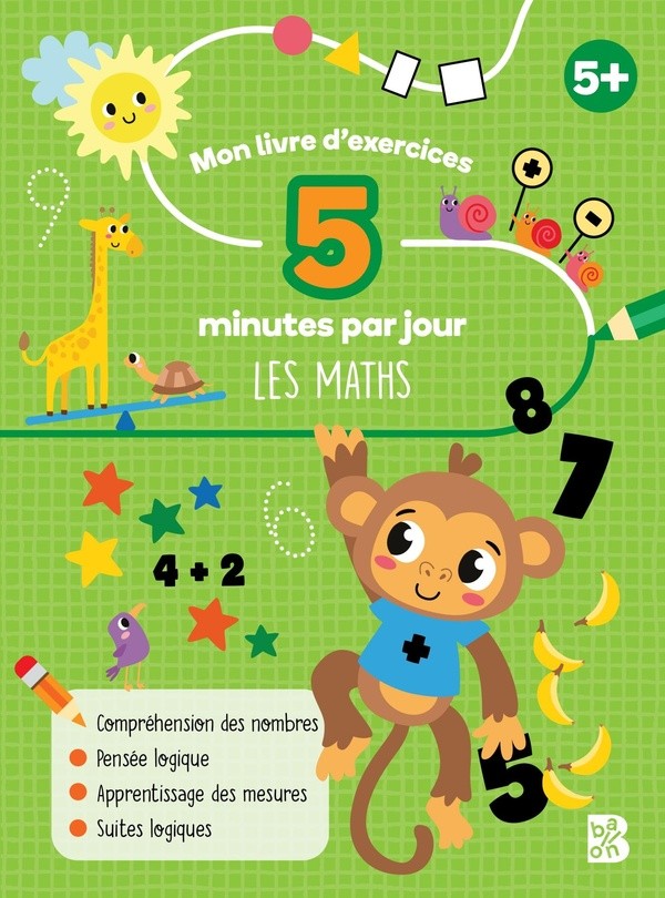 [2846234] Mon livre d'exercices - 5 minutes par jour - Les maths