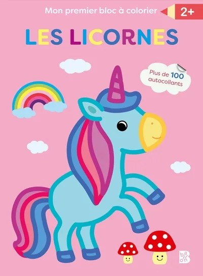 [6208424] Mon premier bloc à colorier - Les licornes