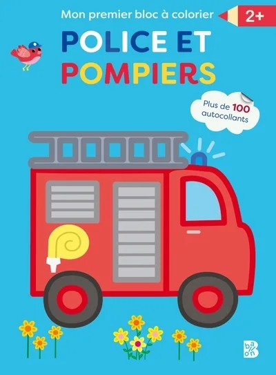 [6208178] Mon premier bloc à colorier - Police et pompiers
