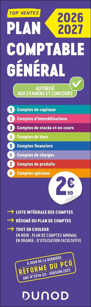 [3582219] Plan comptable général - PCG - 2026-2027