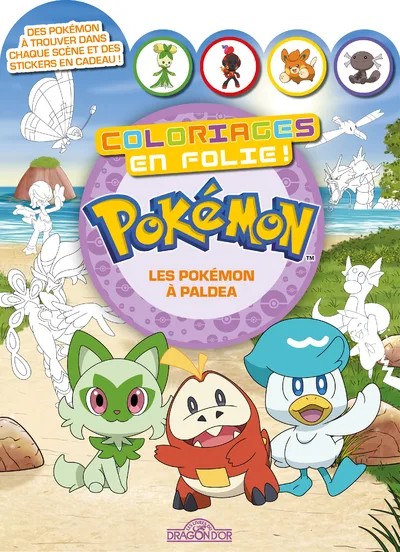 [1024924] Pokémon - Coloriages en folie ! - Les Pokémon de Paldea