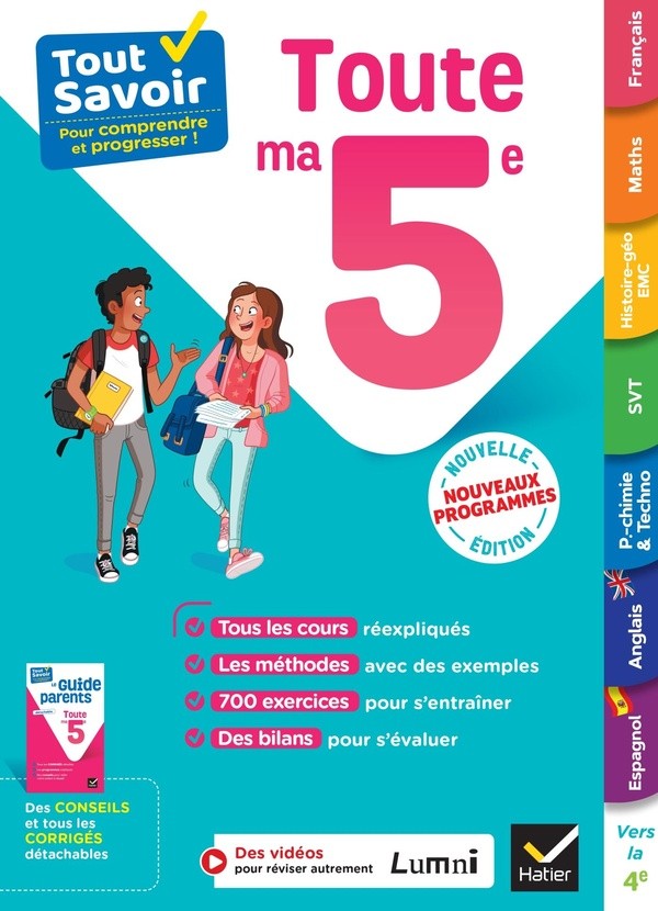 [4755315] Tout savoir 5e - Tout en un - Nouveaux programmes