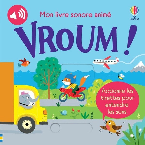 [1003071] Vroum ! - Mon livre sonore animé - Dès 6 mois
