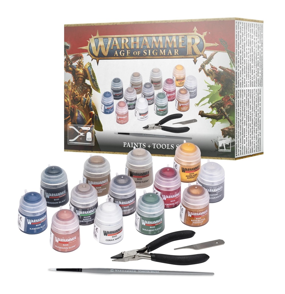 [80-17] Warhammer Age of Sigmar : Set Peinture + Outils