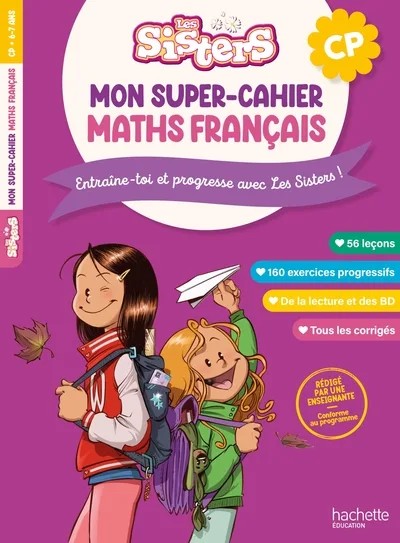 [5827836] Les Sisters Mon super-cahier de maths et français CP