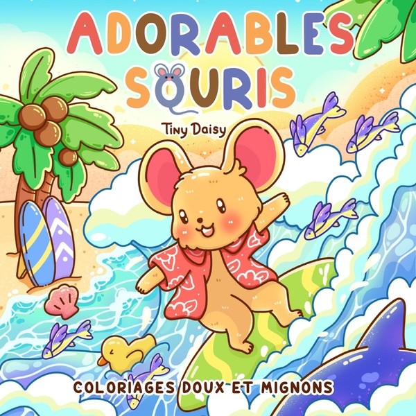 [2166439] Adorables souris : coloriages doux et mignons